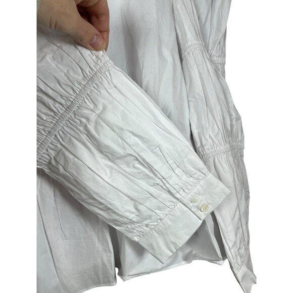 Tuckernuck NWT Hyacinth House‎ Clemons Long Sleeve Puff Blouse White L Boho - Picture 5 of 13